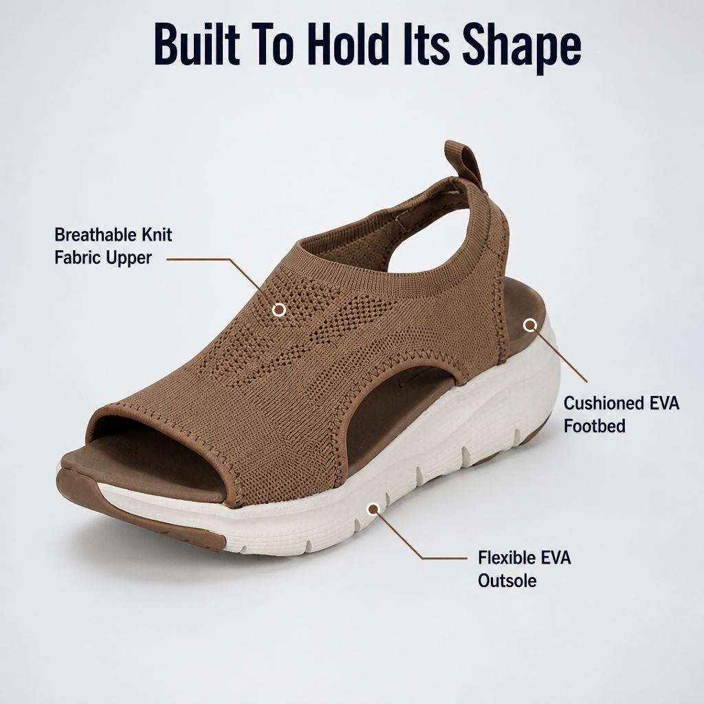 SlingFlexie™ – Breathable Knit Slingback Comfort Sandals with Arch Support