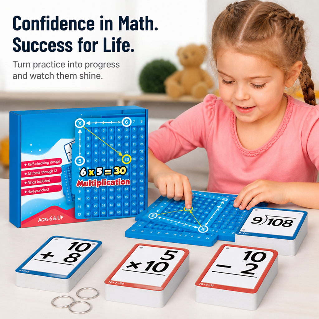 BrainSpark™ Mastery Kit — Ignite Your Child’s Confidence and Turn Math Into Pure Fun