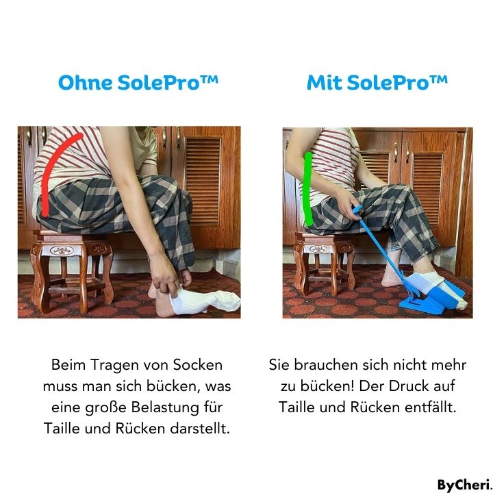 Sock Aid for Easy Dressing Without Bending