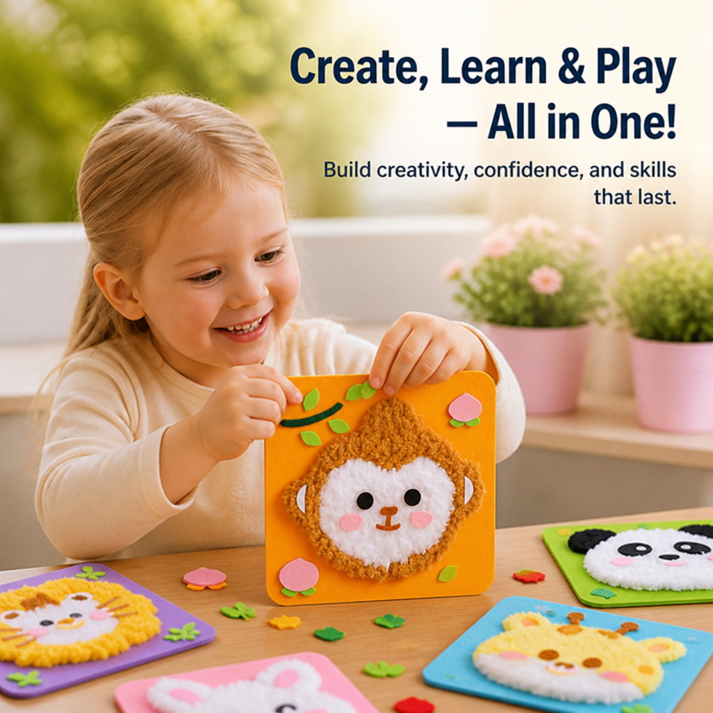 ImagineoCraft™ Stick Puppet Kit — Unlock Your Child’s Creativity and Confidence with Every Handmade Character