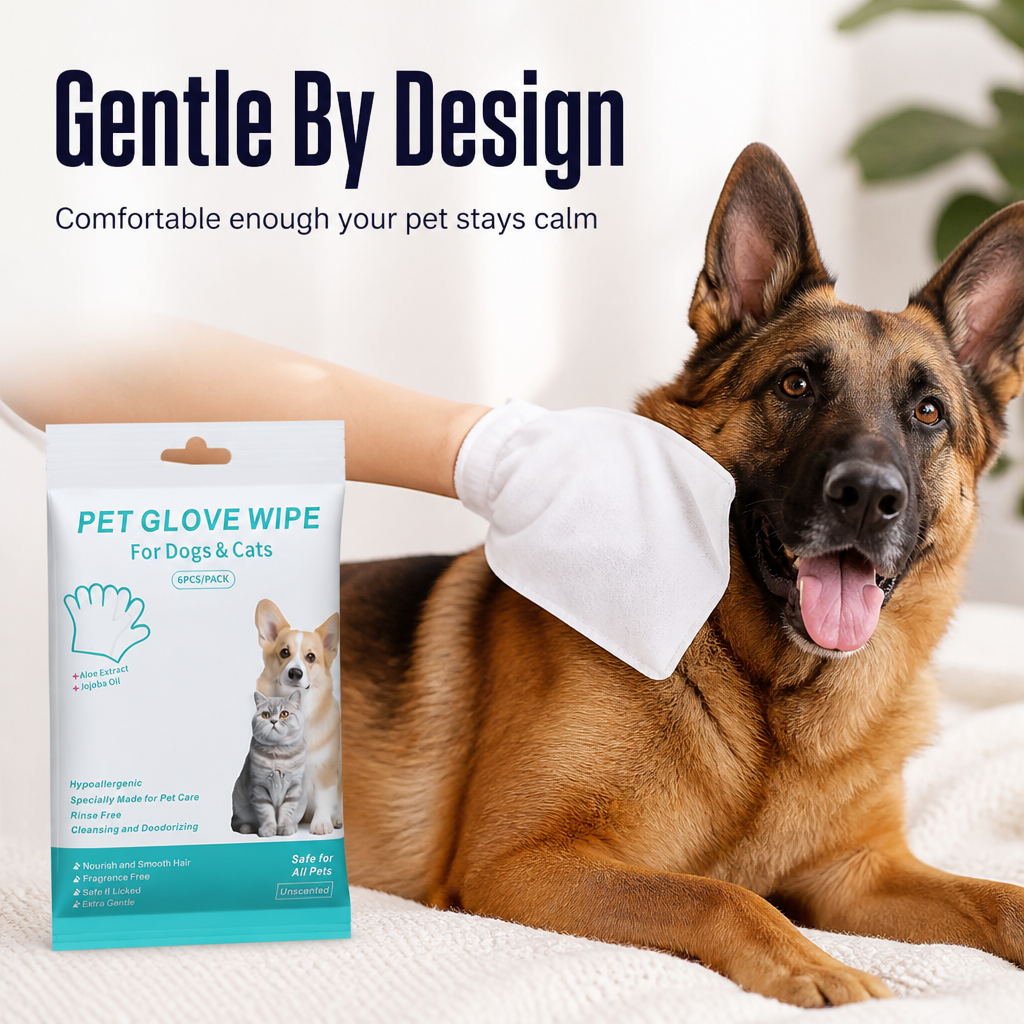PurePaws™ Rinse-Free Mitts — Transform Bath Time Battles into Calm, Cuddle-Worthy Care