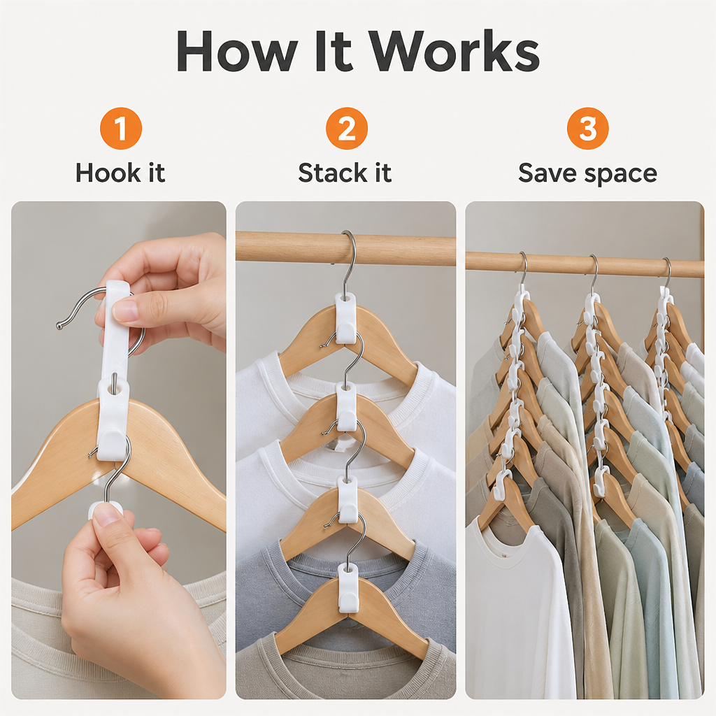 ElevateStack™ — Unlock Closet Freedom with Effortless Space and Style