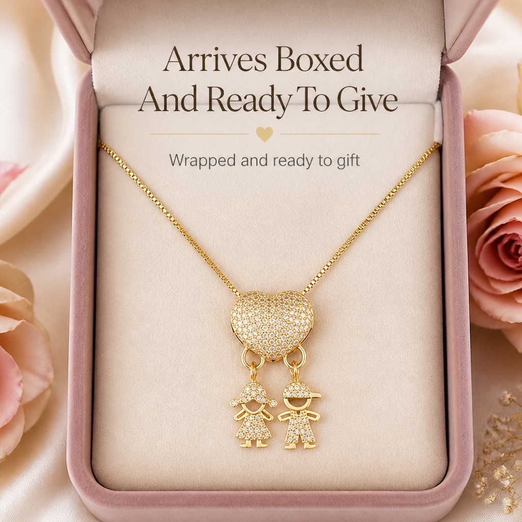 CelestaRay™ Necklace — Carry Your Children’s Love as a Radiant, Everlasting Embrace