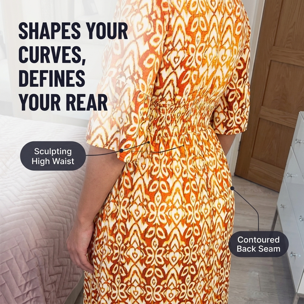 CelestialAura™ Floral V-Neck Dress — Flaunt Your Curves with Effortless Elegance and All-Day Comfort
