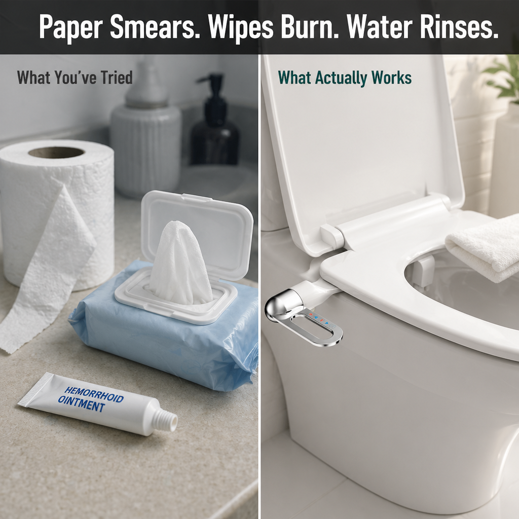 HydraPurify™ — Stop Wiping Raw, Skip the Plumber, Feel Actually Clean