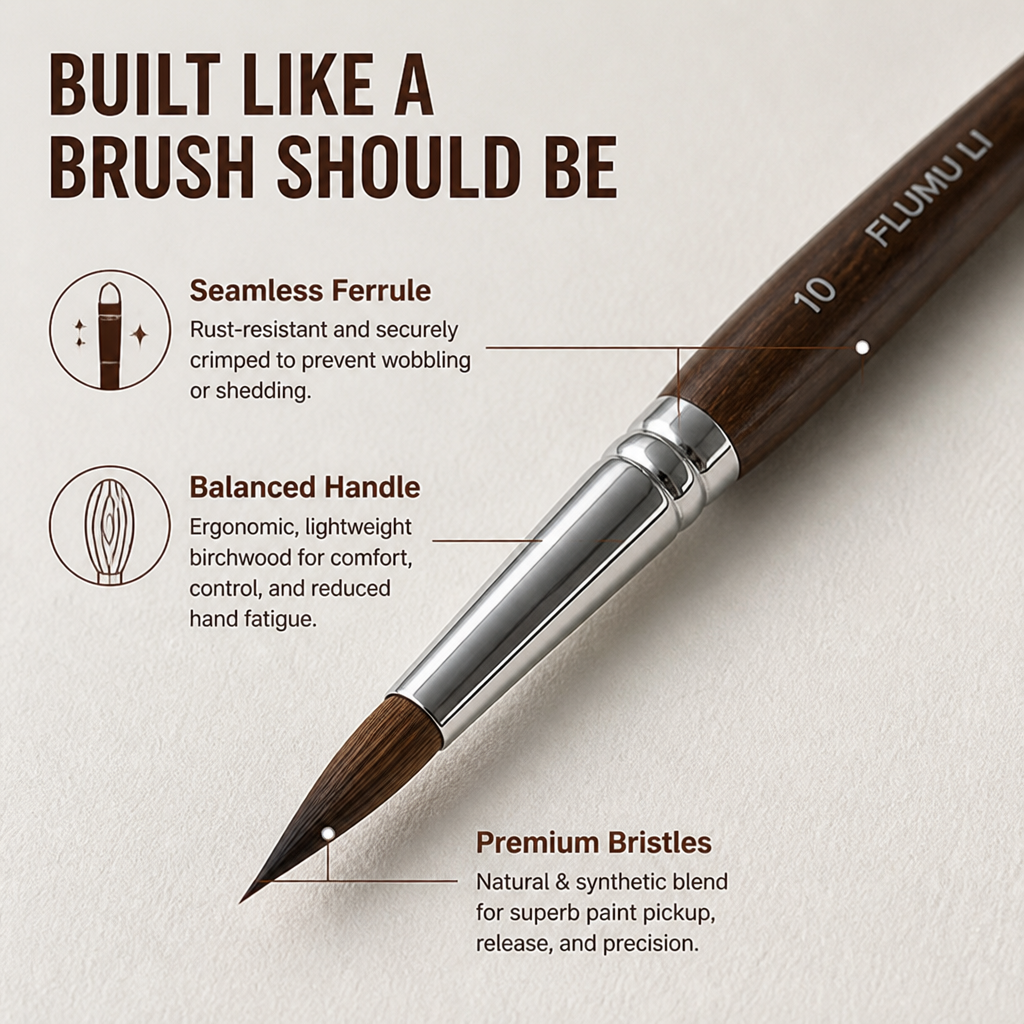 LumaBrush™ Premium Artisanal Brushes — Paint Every Detail with Effortless Precision and Endless Comfort