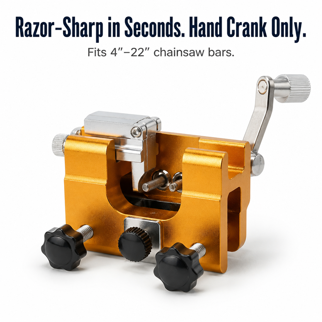 SharpEdgePro™ — Bring Any Dull Chainsaw Back to Razor-Sharp in Seconds