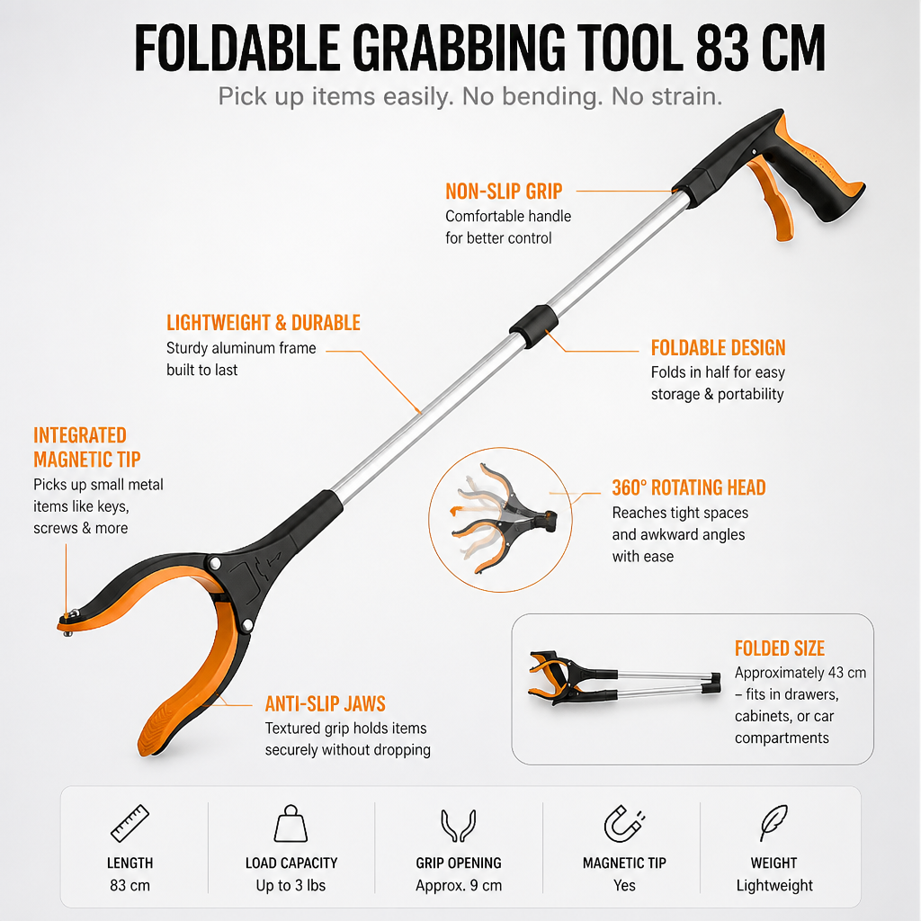 Foldable Grabbing Tool 83 cm