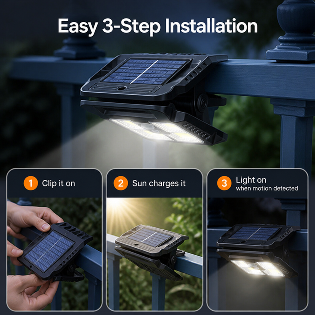 ClipLux™ — Instantly Brighten Your Outdoors with Smart, Safe Solar Glow