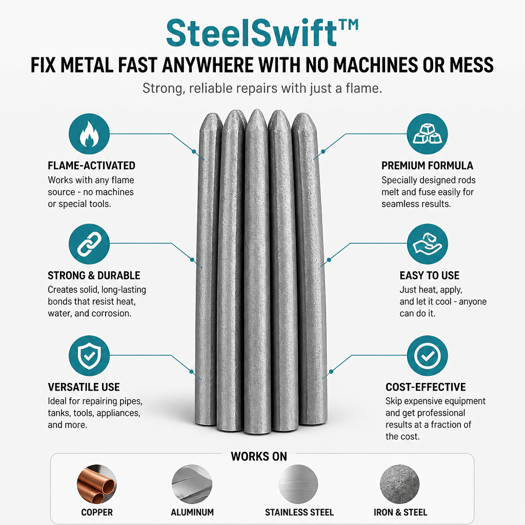 SteelSwift™ — Fix Cracked Metal in Minutes With Just a Flame