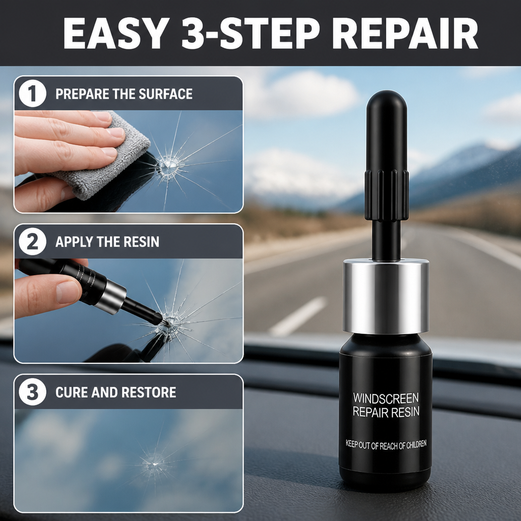 VitraClear™ Glass Rescue Kit — Instantly Restore Confidence with Invisible, Lasting Glass Repair