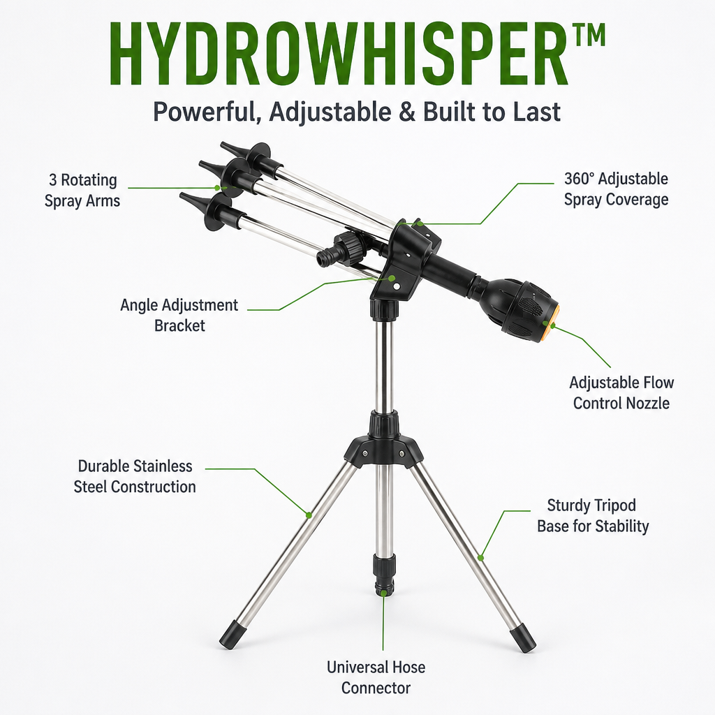 HydroWhisper™ — Transform Your Garden Into a Quiet, Lush Oasis with Perfectly Controlled Watering