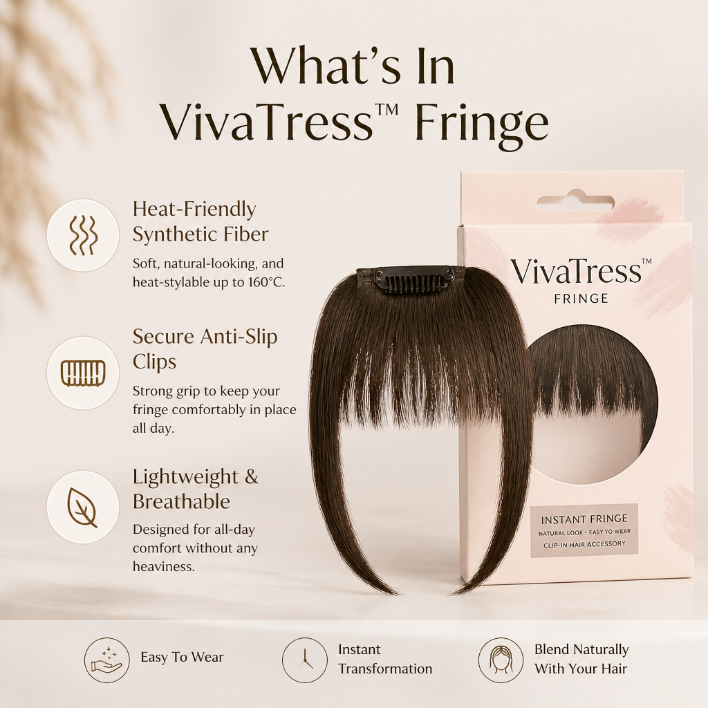 VivaTress™ Fringe — Instantly Unlock Your Bold, Effortless Glam Look