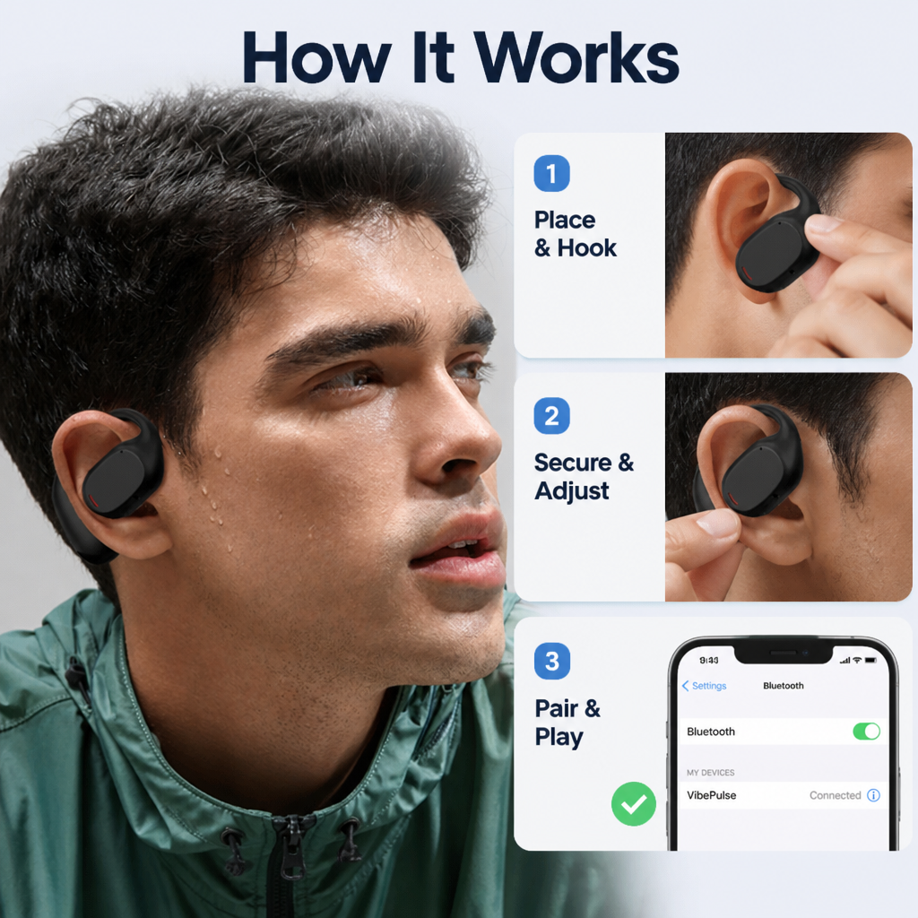 VibePulse™ — Experience Total Freedom with Every Beat and Clear, Confident Calls