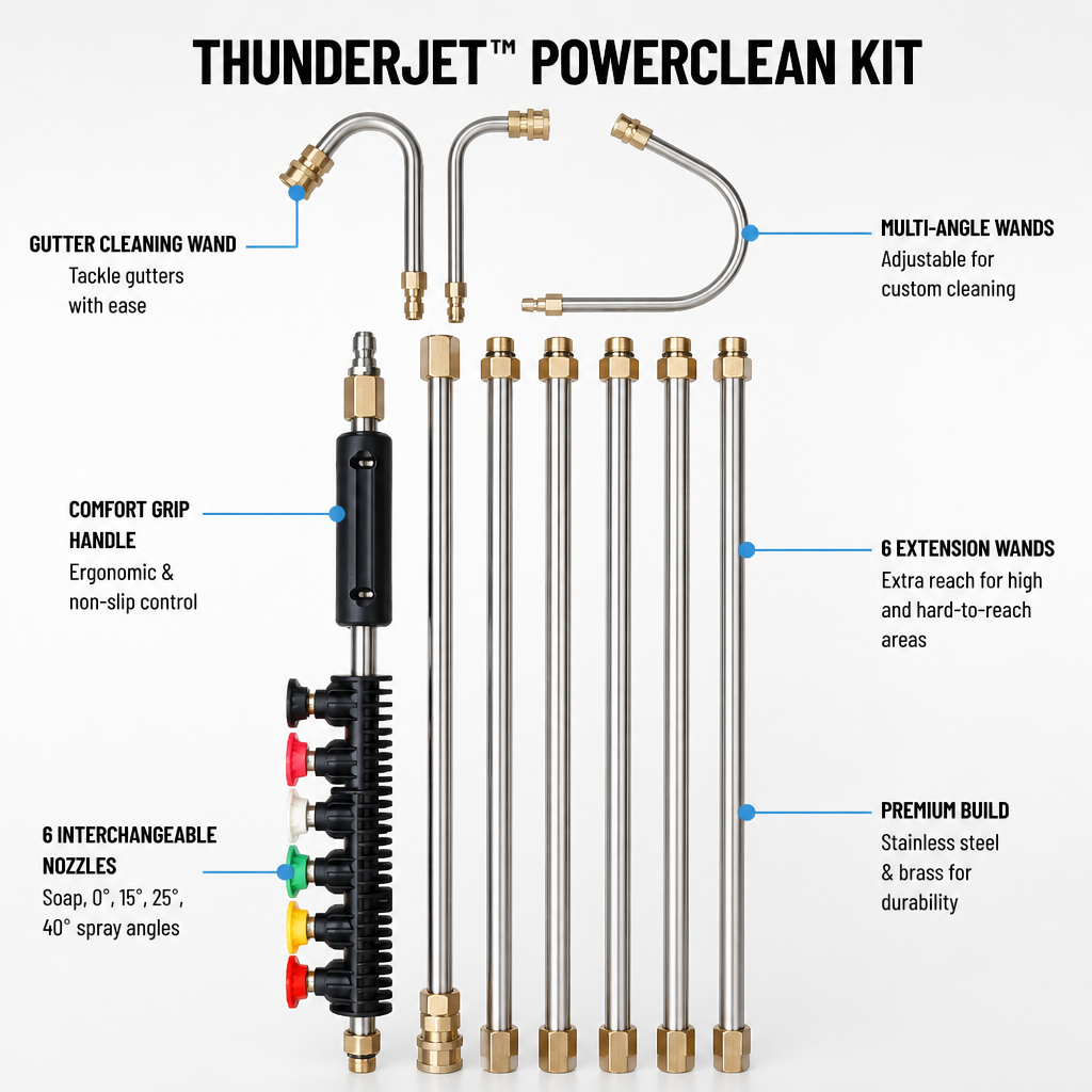 ThunderJet™ PowerClean Kit — Conquer Every High Spot with Unmatched Power and Safety