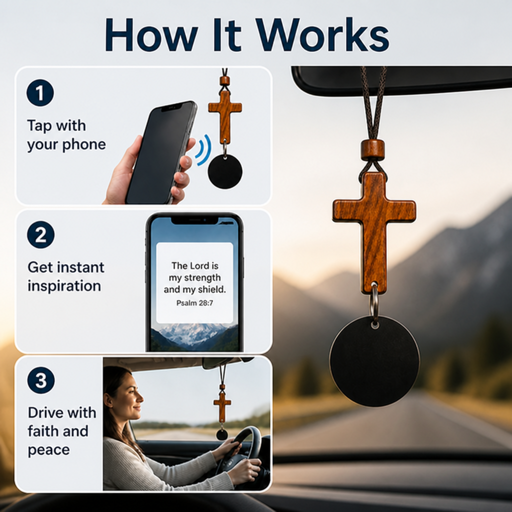 SpiritRise™ — Ignite Unshakable Faith and Calm on Every Drive