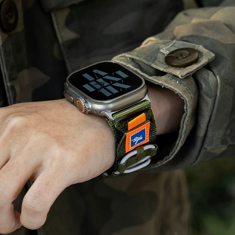 Woven Nylon Strap for Apple Watch – Stylish Design