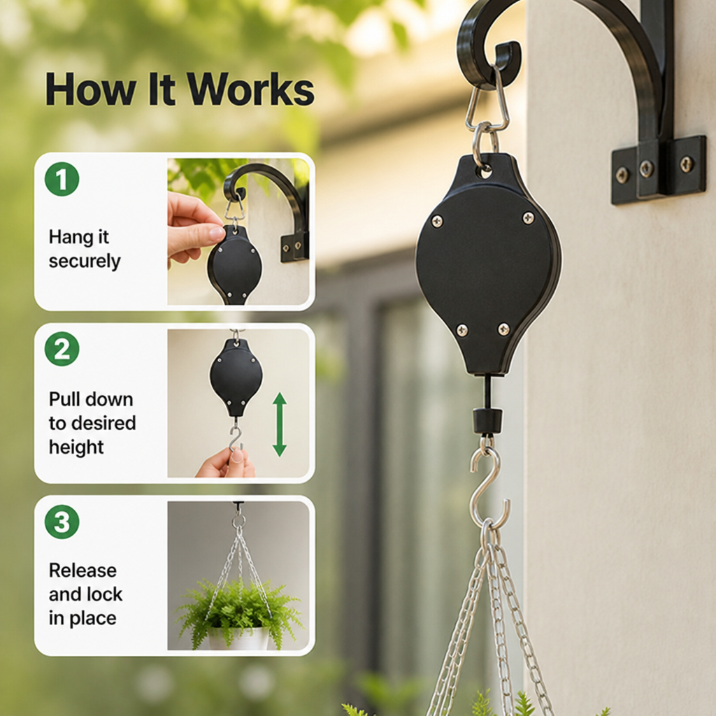 Elevia™ Adjustable Hook — Effortless Control for a Stunning Garden That Works With You