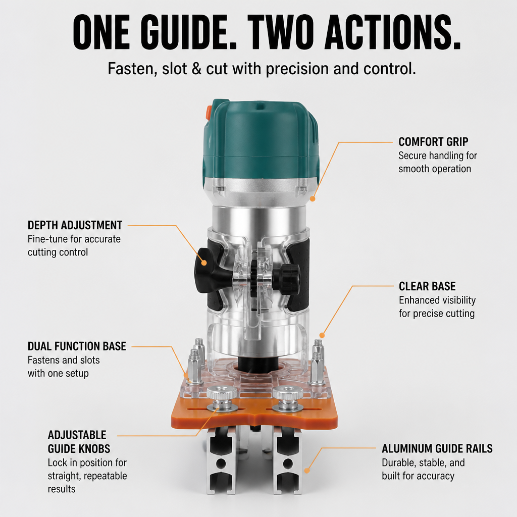 VersaCraft Duo™ — Double Your Woodworking Speed with Flawless Precision and Effortless Flow
