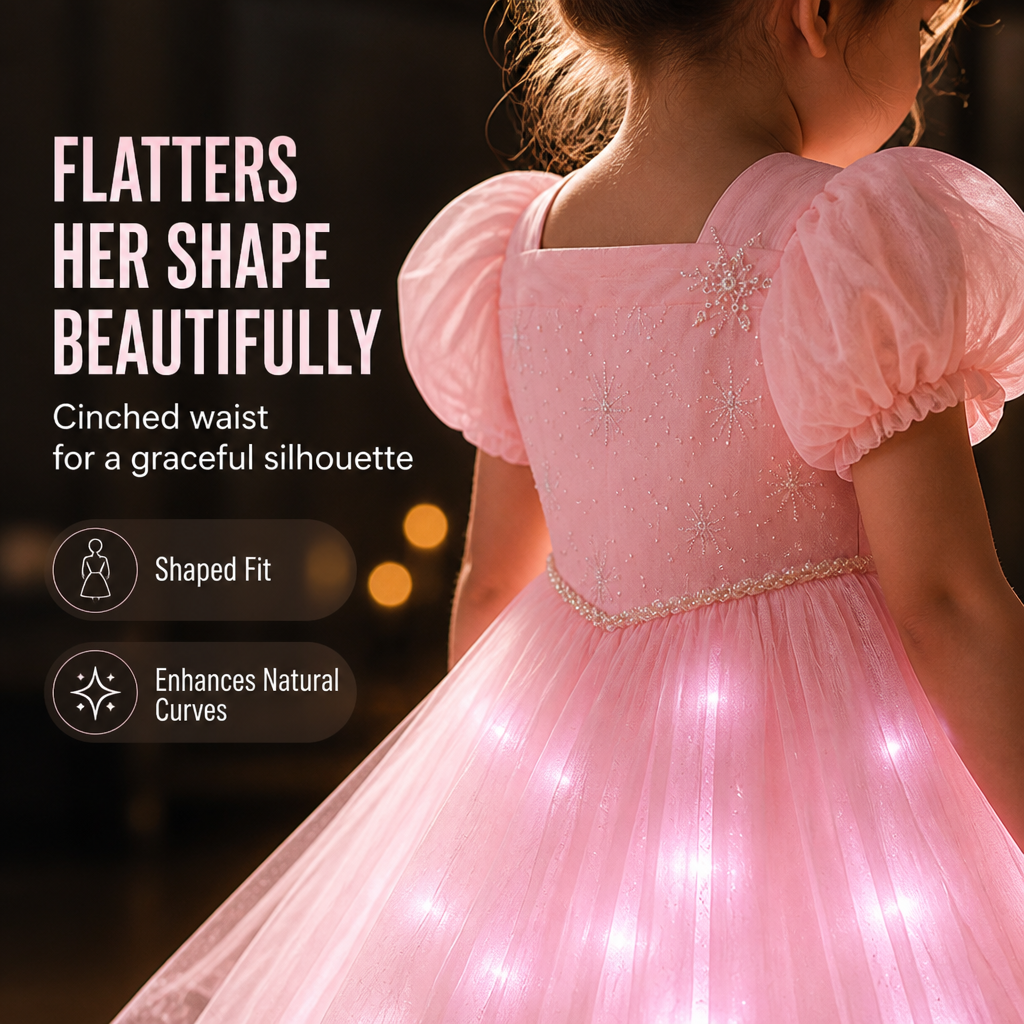 LuminaTwirl™ Dream Dress — Watch Her Sparkle and Shine with Every Magical Spin