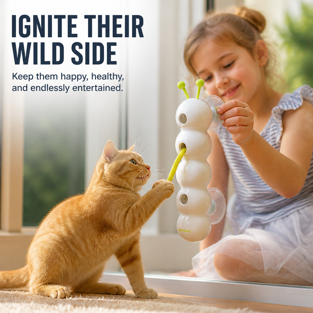 WhiskerTwist™ — Ignite Your Cat’s Wild Instincts for Endless Indoor Adventure