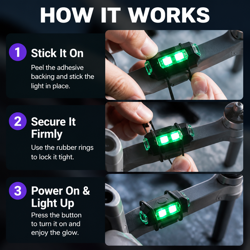 LuminaFlex™ — Ignite Your Ride with Unstoppable Nighttime Confidence