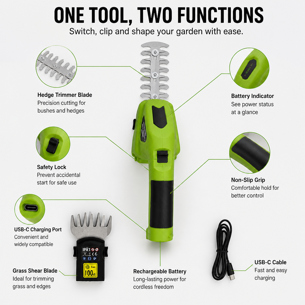Effortless Garden Mastery with Precise Cutting Tools