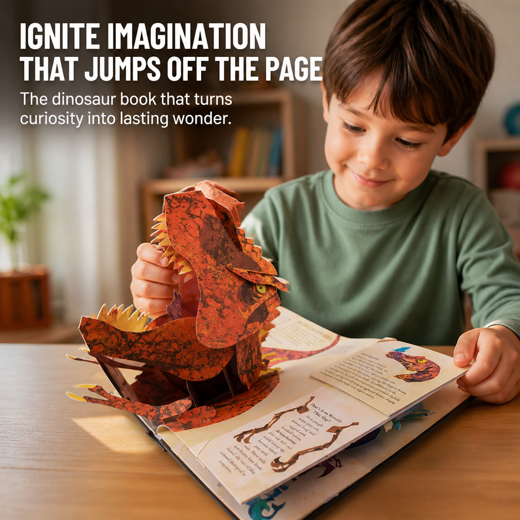 PrehistoRise™ — Watch Dinosaurs Leap Off the Page & Hold Their Attention for Real