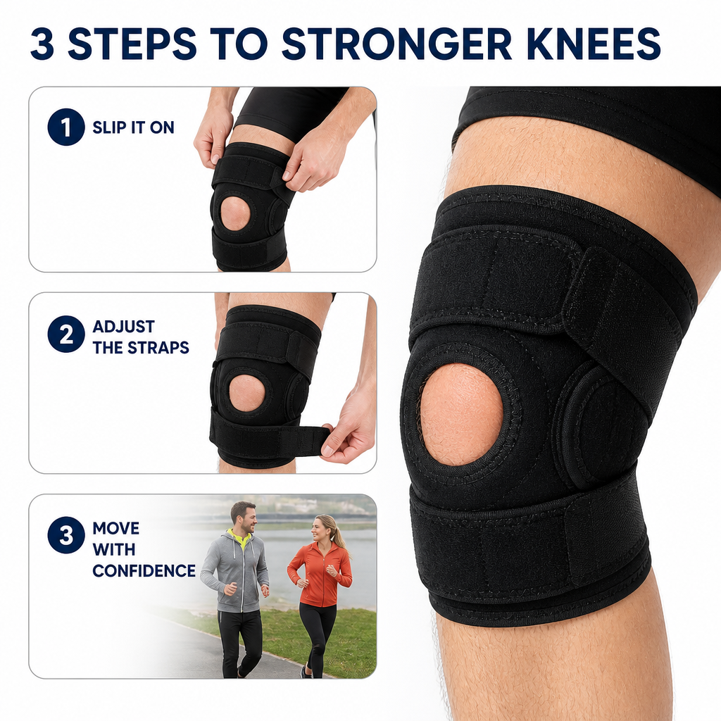 StrideSure™ Knee Stabilizer — Freedom to Move Boldly Without Knee Pain Holding You Back