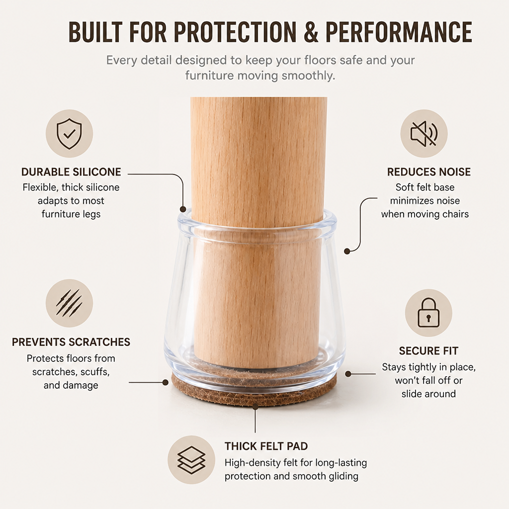 LucentShield™ — Silence Scratches and Save Your Floors Instantly