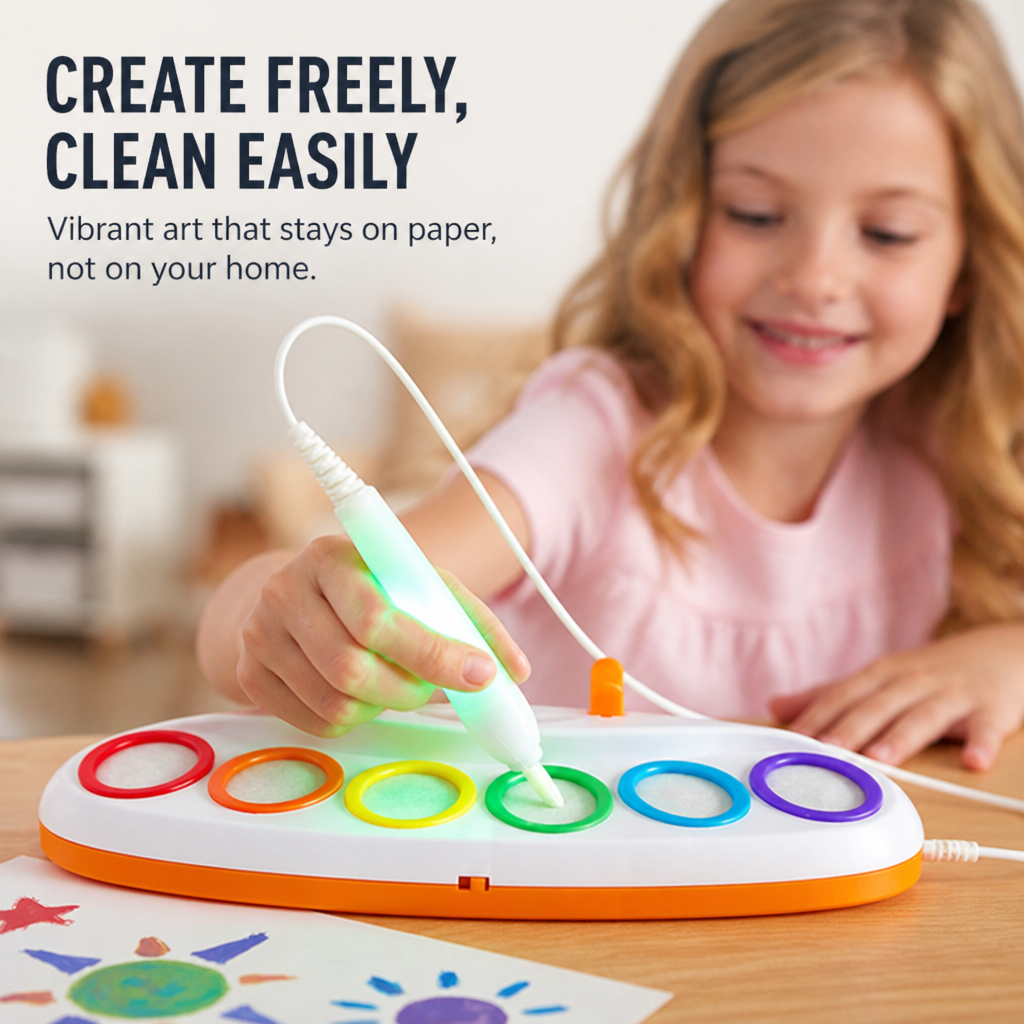 ColorFlick™ — Ignite Their Imagination with Mess-Free Masterpieces and Total Peace of Mind