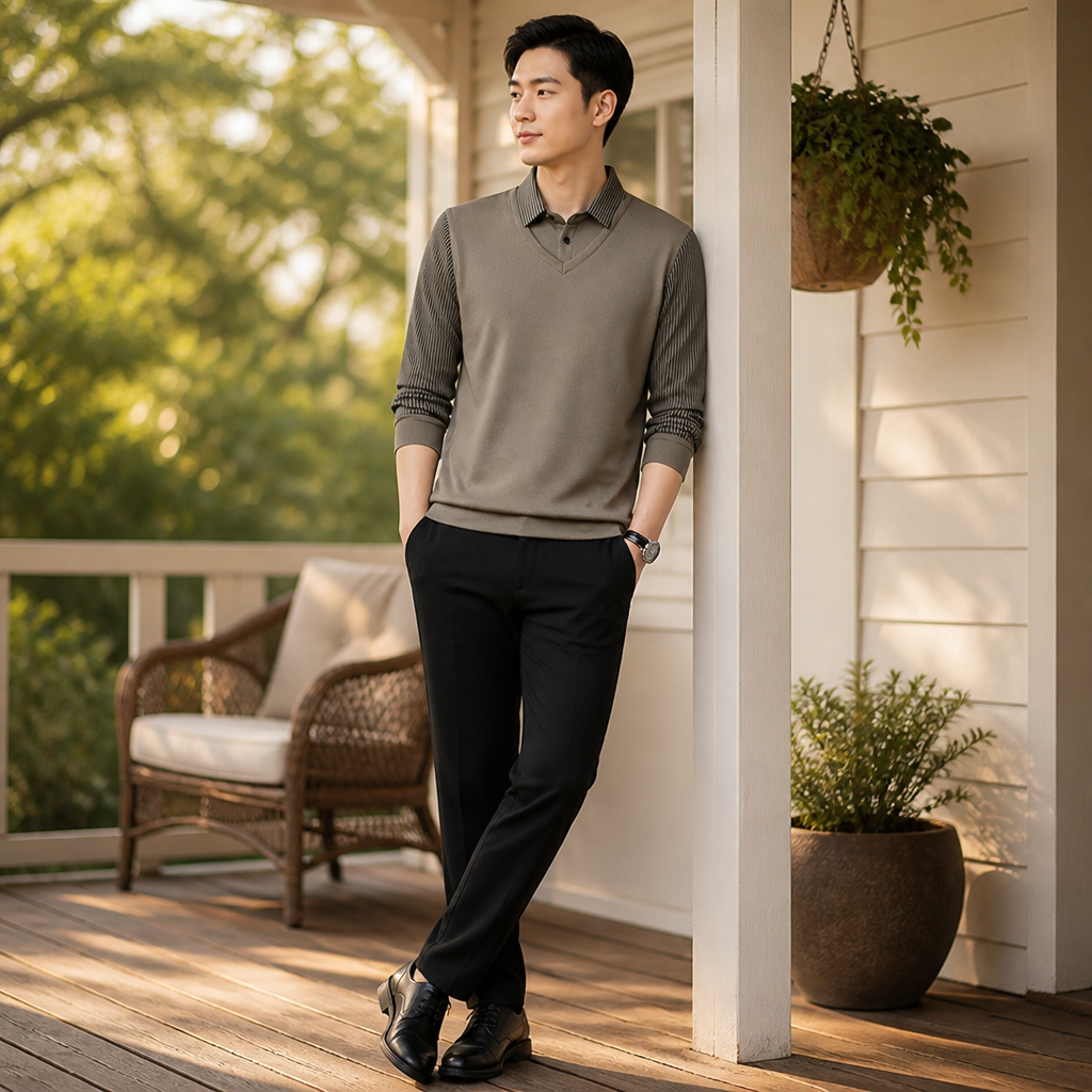Striped Collar 2-Piece Set™ — Wrap Yourself in Cozy Confidence and Instant Style
