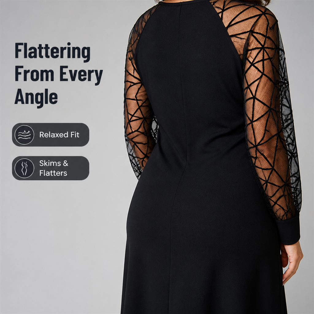 VioraLuxe™ Black Tunic Dress — Unleash Confidence with Effortless Comfort and Chic Style