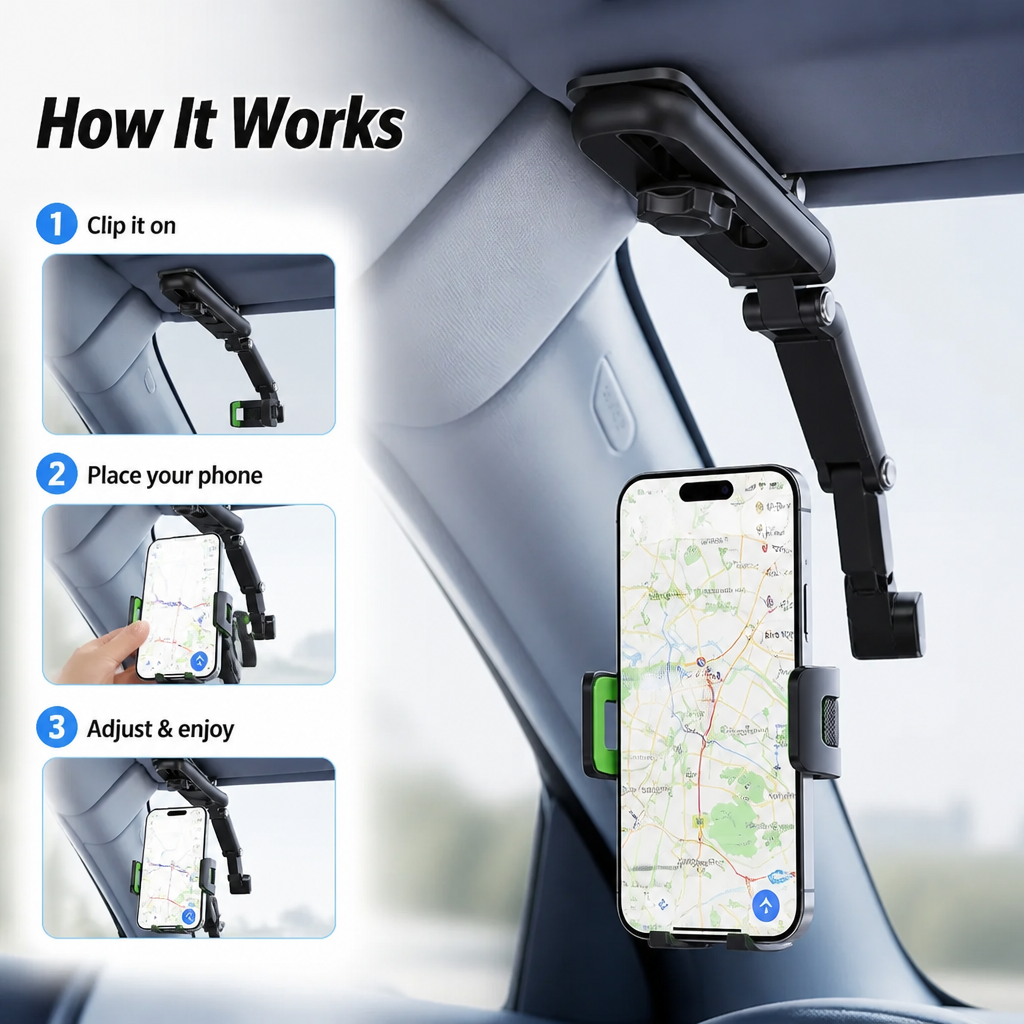 ClariHold™ — Drive Confidently with a Phone Grip That Never Lets Go