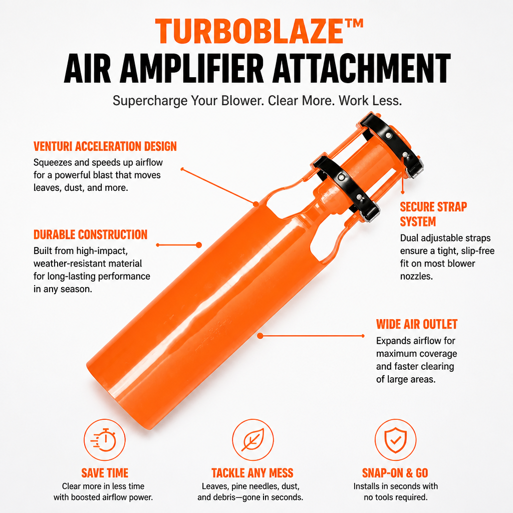 TurboBlaze™ — Instantly Crush Yard Messes with Effortless Blower Power
