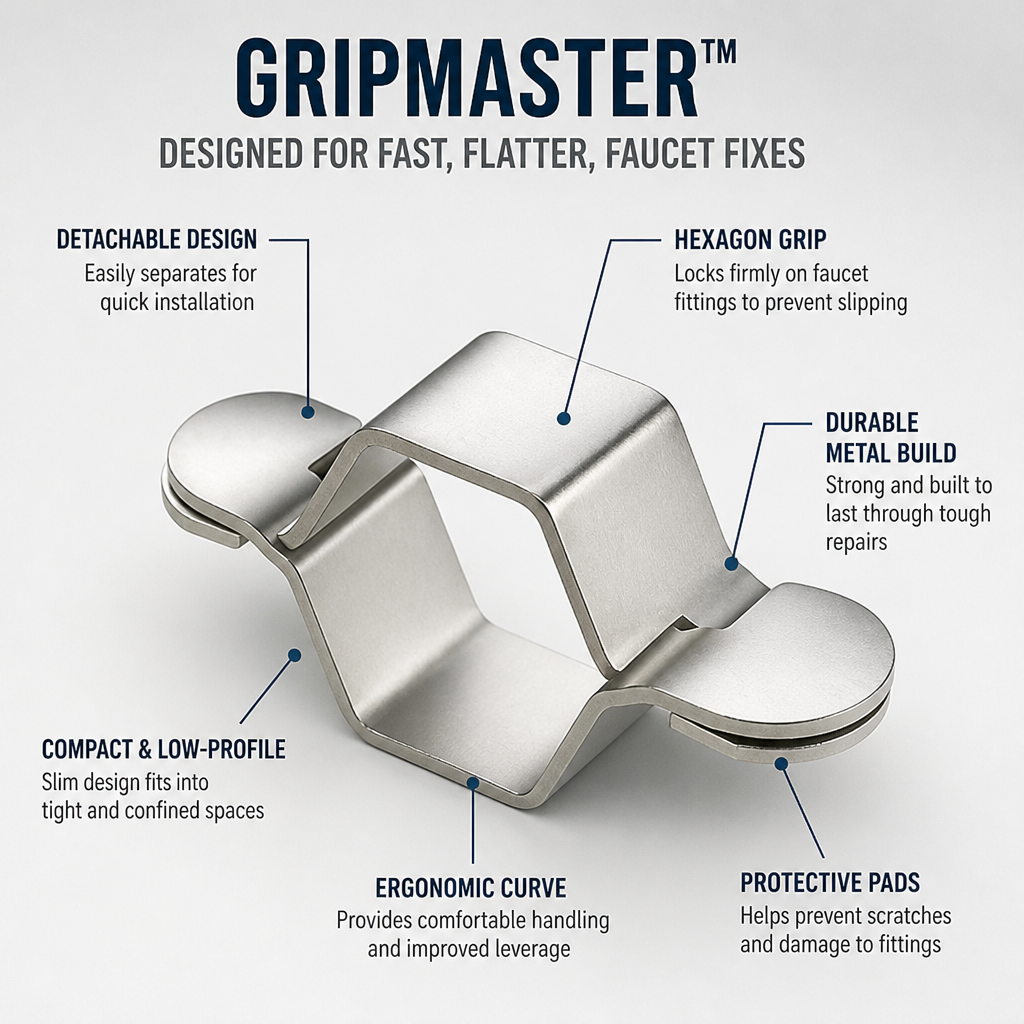 GripMaster™ — Command Every Faucet Fix with Rock-Solid Grip and Effortless Control