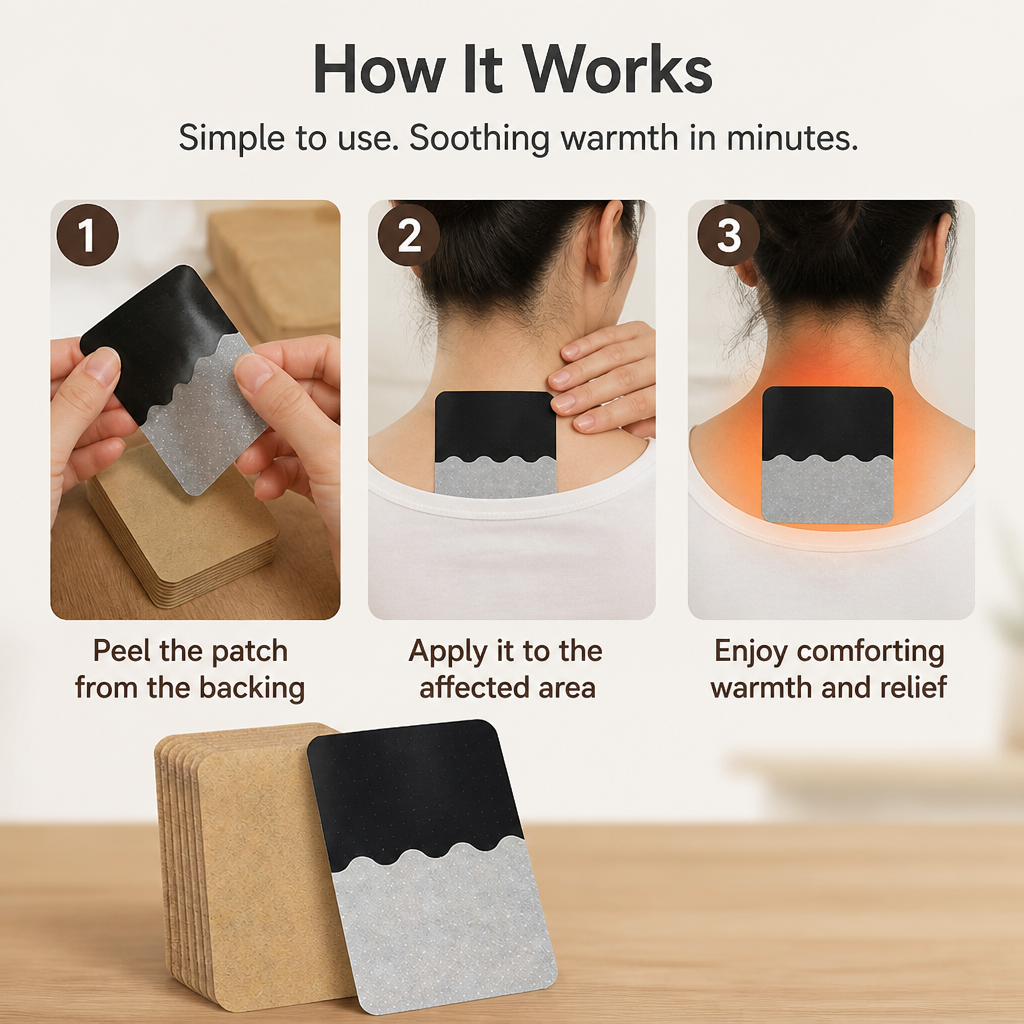 RelivaTherm™ Ginger Heat Patches — Ignite Soothing Warmth That Frees You From Pain Instantly