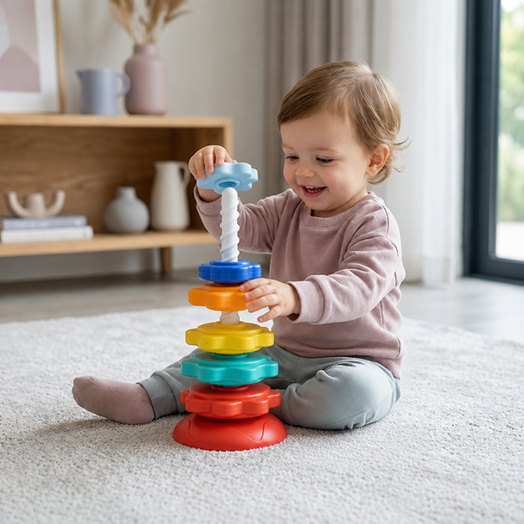 VividTwist™ Spinning Tower — Spark Endless Wonder and Sharpen Young Minds with Every Spin