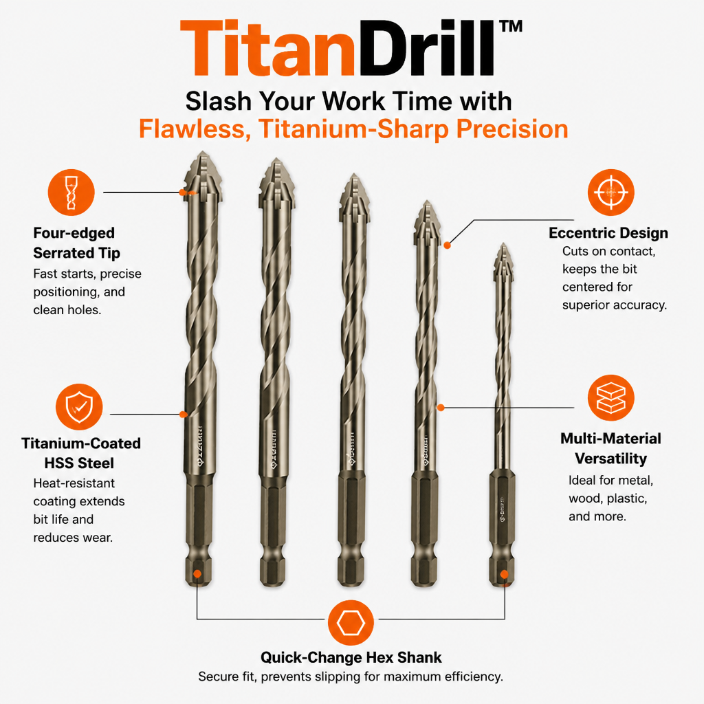 TitanDrill™ — Slash Your Work Time with Flawless, Titanium-Sharp Precision