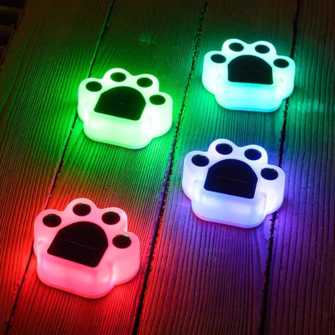 Solar Garden Light with Self-Charging Panel for Pets