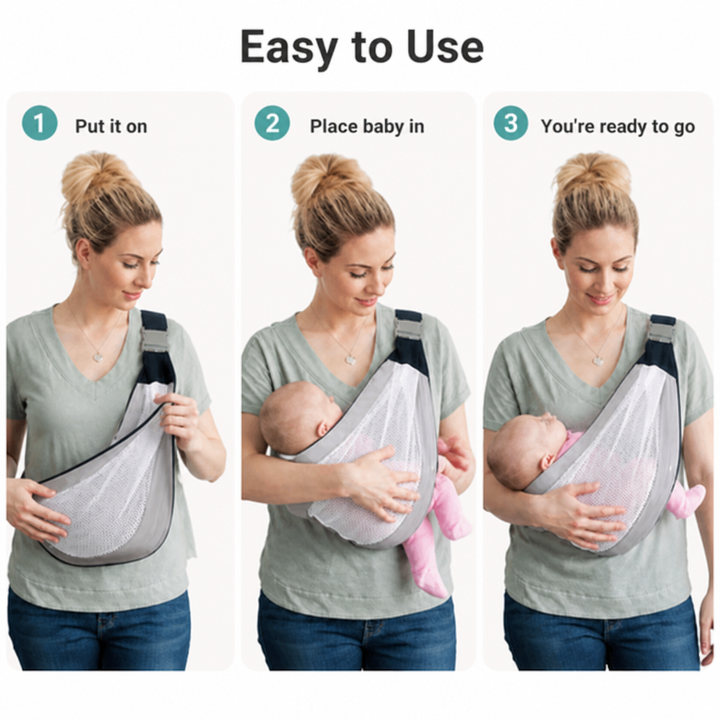 LumaNest™ Sling — Carry Longer, Feel Lighter, Bond Deeper