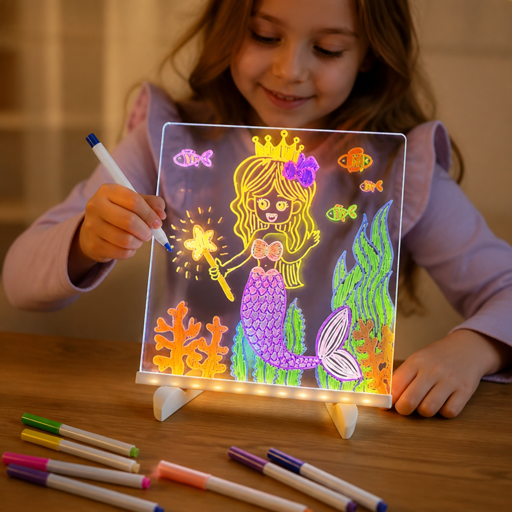 LumiSketch™ — Ignite Your Child’s Imagination with Mess-Free, Glowing Creativity