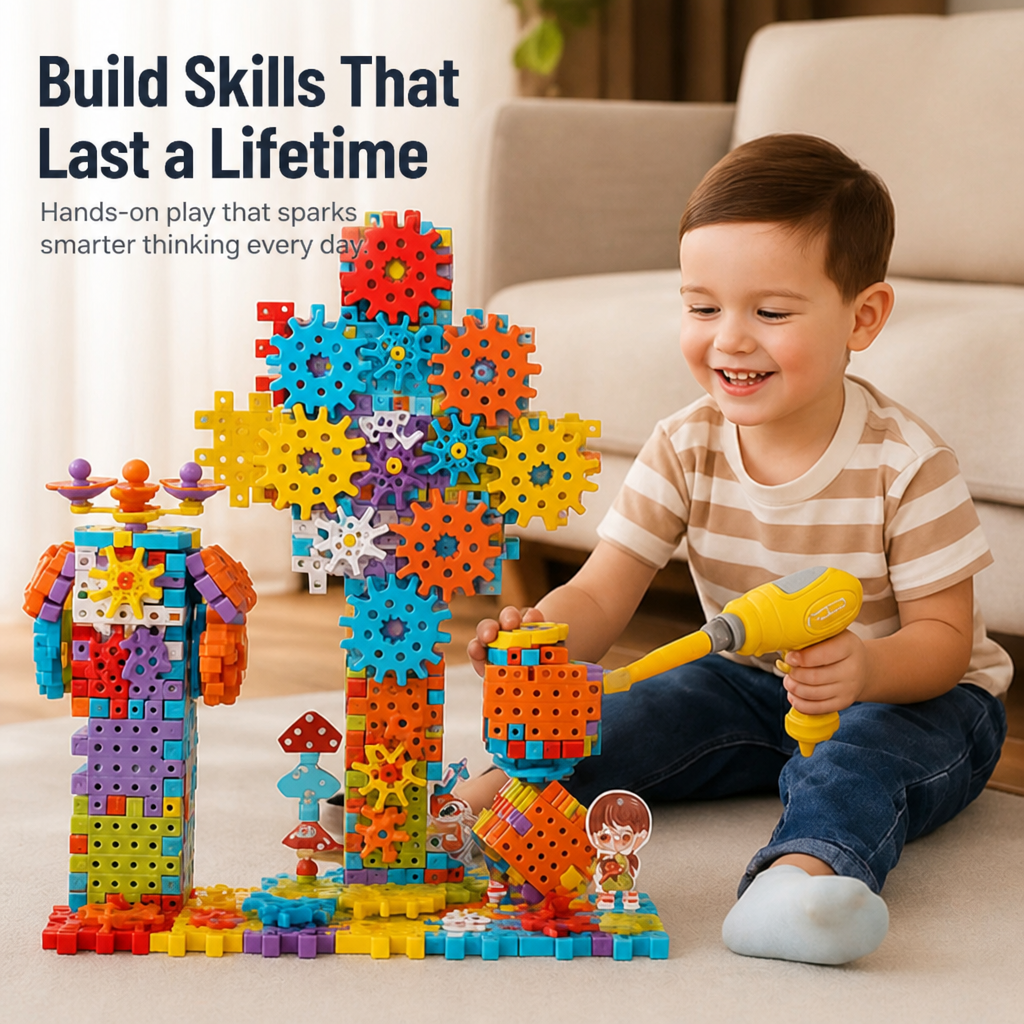 NovaCogs™ 3D Building Set — Ignite Creativity and Build Confidence with Every Click