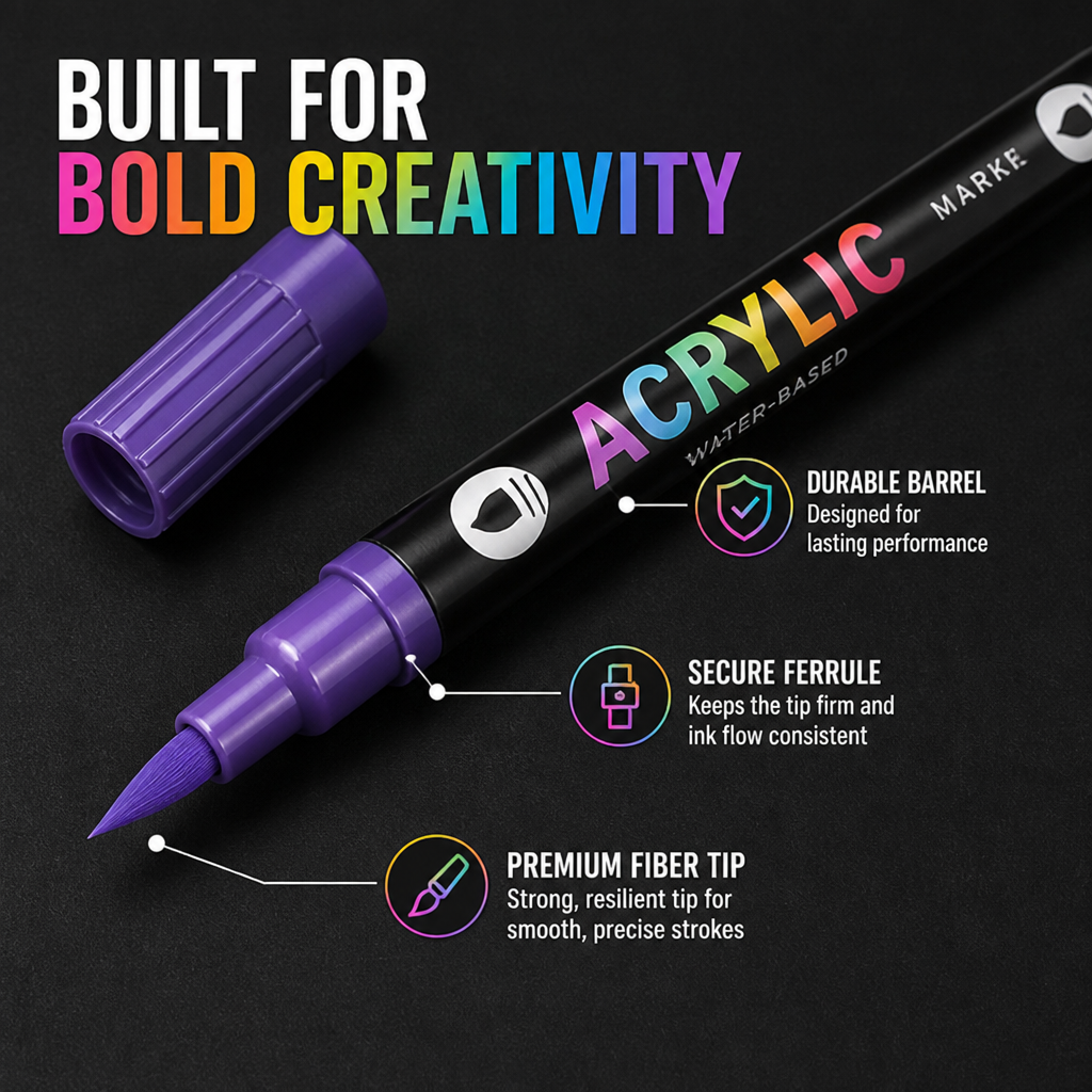 HyperLuxe™ Acrylic Paint Pens — Ignite Your Creativity with Bold, Lasting Colors That Never Fade