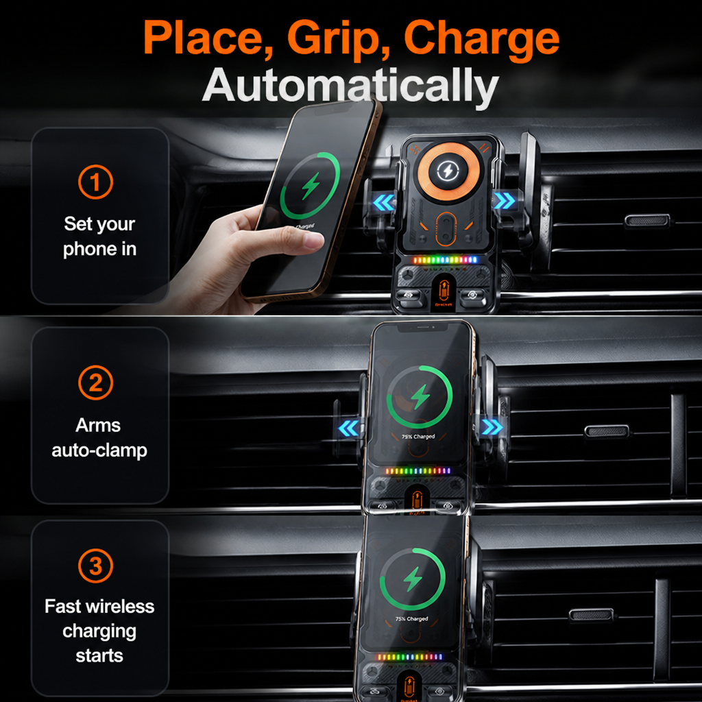 ChargeCruze™ — Stay Powered and Locked In for Safe, Hands-Free Driving