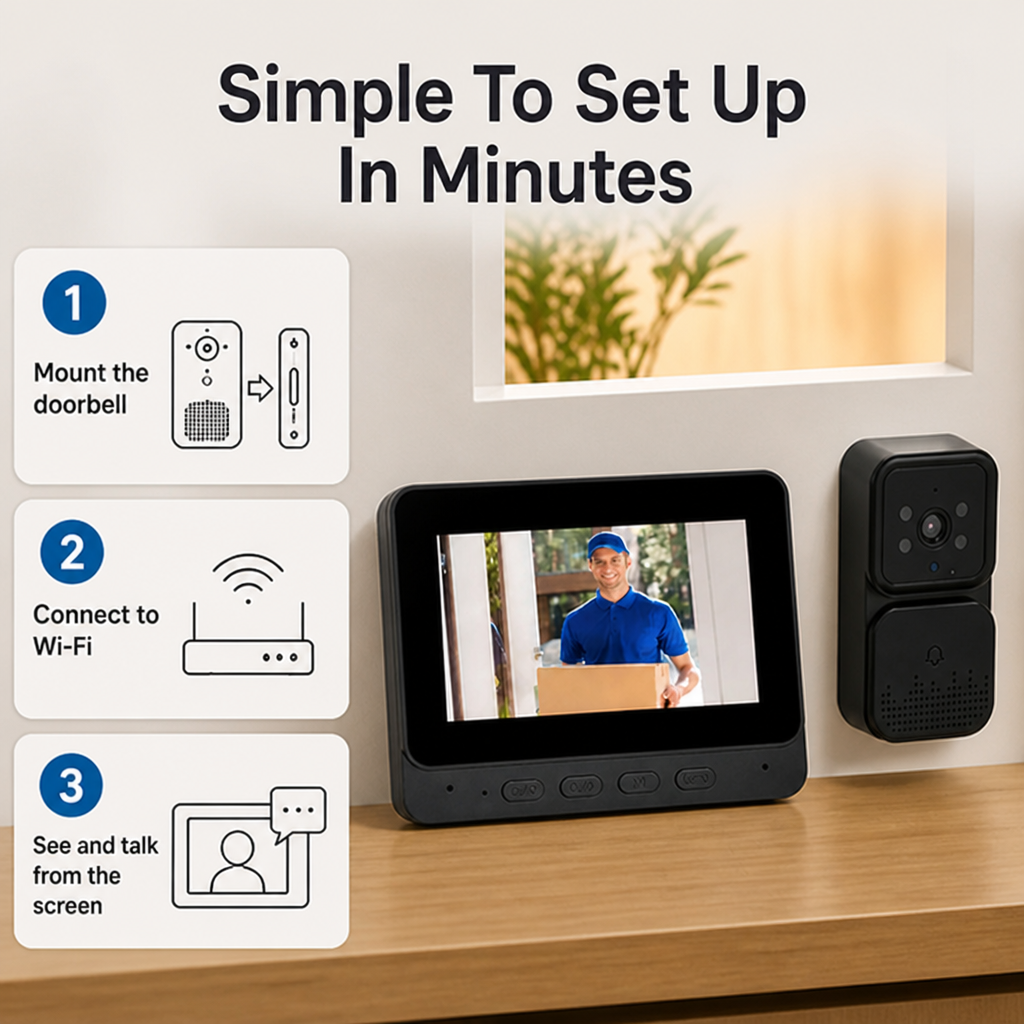 VigilancePro™ — Take Command with Crystal-Clear, Night-Ready Front Door Security