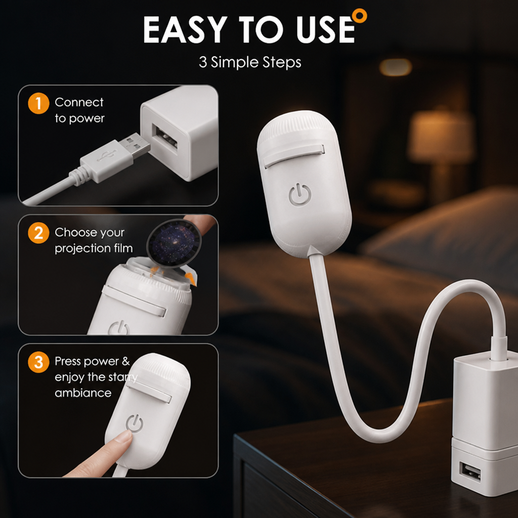 CelestiGlow™ — Transform Your Nights Into a Calming Starry Escape
