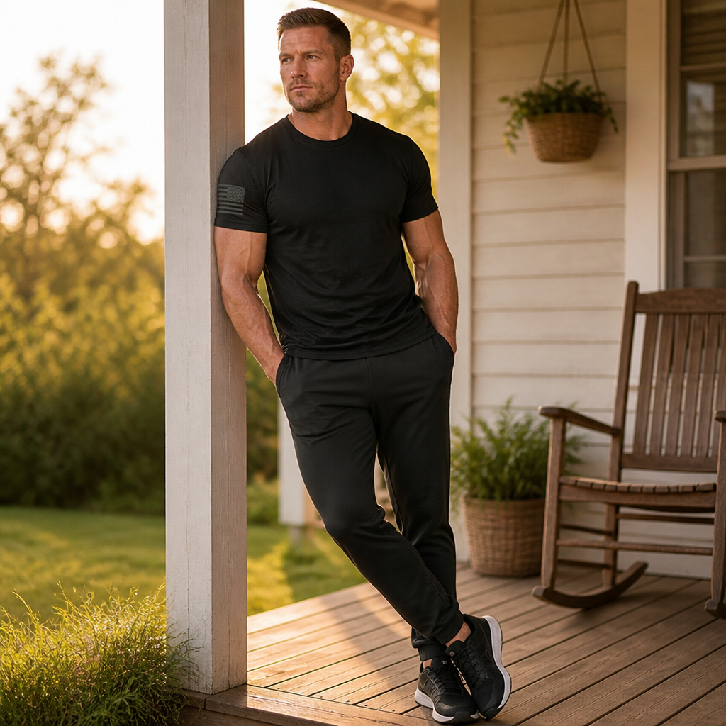 VigorFlex™ Athletic Fit Crew Neck T-Shirt — Stay Fresh, Move Freely, Look Unstoppable All Day