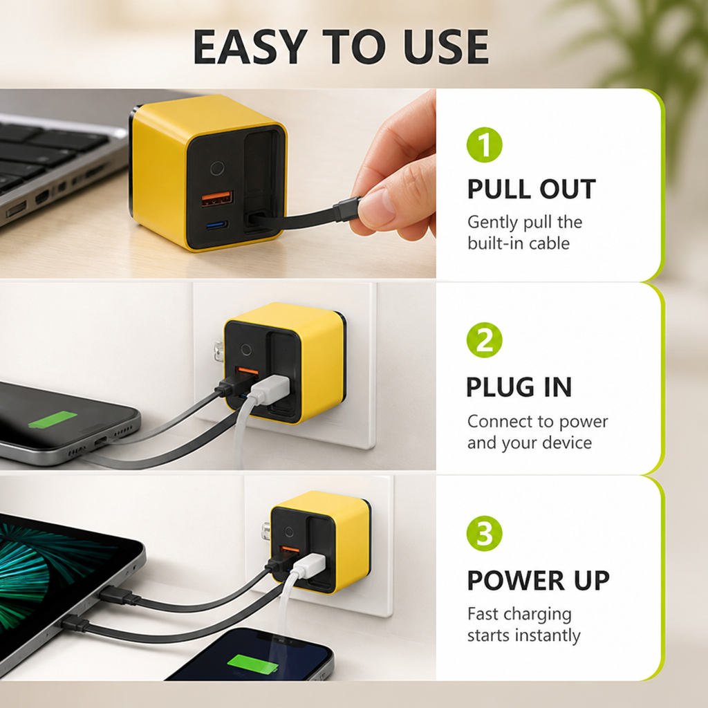VoltixPro™ — Power Your Devices Instantly Without the Tangled Mess