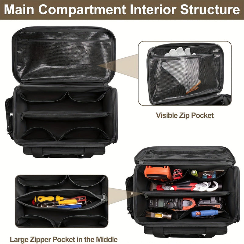 14-Inch Canvas Tool Bag for Durable Storage
